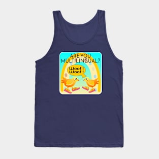 Funny Chicken Conversation - Foreign Languages Tank Top